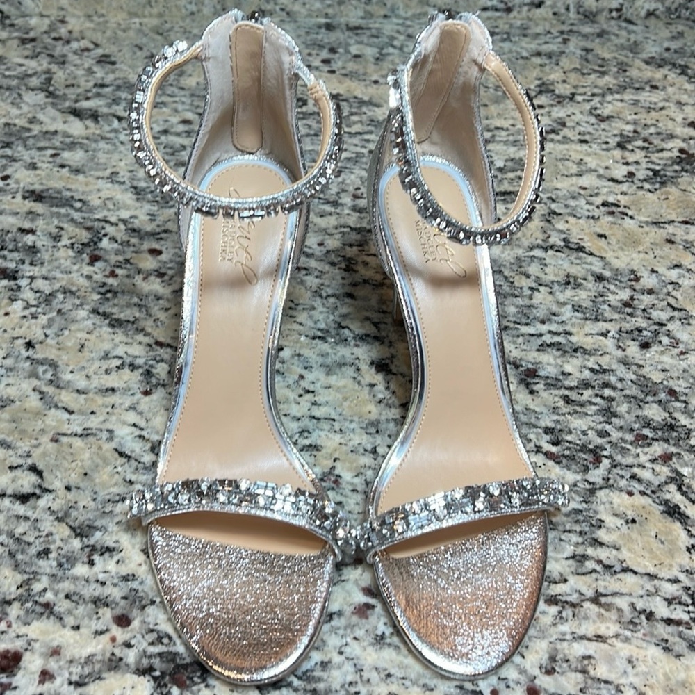 Jewel Badgley Mischka Gem Embellished Heels - Picture 3 of 11